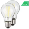 Image de BRILONER - Ultra Efficient LED lamp - set van 2 lichtbronnen - E27 - filament verlichting - A60 - 4W - 840Lm - 2.700 K warm wit licht - Ø6cm