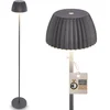 Image de BRILONER Champ - Oplaadbare Vloerlamp - snoerloze staande lamp - dimbaar - in hoogte verstelbaar - voor binnen en buiten - antraciet - Ø19 x 124 cm