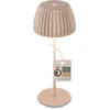 Image de BRILONER Champ - Oplaadbare Tafellamp - snoerloze lamp - met touch dimbaar - voor binnen en buiten - german design award winner 2025 - beige - Ø14,5 x 36,5 cm