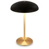 Image de BRILONER Caxa   LED Tafellamp oplaadbaar   draadloos   IP44 buitenverlichting   dimbaar met touch   oplaadbare accu   zwart goud   Ø19,5 x 30,5 cm