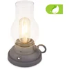 Image de BRILONER Kanea - Oplaadbare Tafellamp - stijl olielamp - buitenlamp aanraakfunctie - dimbaar tuinverlichting - IP44 - warm wit licht - Ø10.5 x 17.5 cm - antraciet