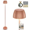 Image de BRILONER Champ - Oplaadbare Vloerlamp - snoerloze staande lamp - dimbaar - in hoogte verstelbaar - voor binnen en buiten - koperkleurig - Ø19 x 124 cm