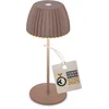 Image de BRILONER Champ mini - Oplaadbare Mini Tafellamp - snoerloze lamp - met touch dimbaar - voor binnen en buiten - german design award winner 2025 - bruin - Ø8,5 x 20cm