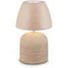 Image de BRILONER Cera   Tafellamp oplaadbaar   draadloos   voor binnen en buiten   dimbaar   oplaadbare accu   keramiek   beige   Ø14 x 36 cm
