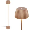 Image de BRILONER Luca   LED Vloerlamp   dimbaar met touchbediening   staande lamp warm wit licht   koffie kleur   Ø19 x 124 cm