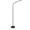 Image de BRILONER Mura   LED Vloerlamp   dimbaar   6W   600lm   touchbediening   zwenkbaar   zwart   moderne leeslamp