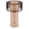 Image de BRILONER Gila   Tafellamp oplaadbaar   dimbaar   draadloos   IP44   3.000K warm wit licht   USB-C   geheugenfunctie   antraciet-beige   Ø15 x 19 cm
