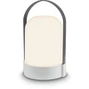 Image de B.K.Licht Asa groot - Oplaadbare Tafellamp - snoerloze lamp - dimbaar - kampeerlamp - 90 Lm - voor binnen en buiten - 14.5 x 13.5 x 24 cm - grijs