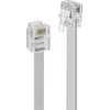 Image de LINDY Telefoon (analoog) Aansluitkabel [1x RJ12-stekker 6p6c - 1x RJ12-stekker 6p6c] 2 m Grijs