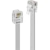 Image de LINDY Telefoon (analoog) Aansluitkabel [1x RJ12-stekker 6p6c - 1x RJ12-stekker 6p6c] 5 m Grijs