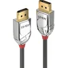 Image de Lindy CROMO - DisplayPort kabel - DisplayPort (M) naar DisplayPort (M) - DisplayPort 1.2 - 2 m - rond, 4K ondersteuning - grijs