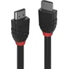 Image de Lindy Black Line - HDMI met ethernetkabel - HDMI (M) naar HDMI (M) - 5 m - drievoudig afgeschermd - zwart - rond, 4K ondersteuning