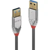 Image de LINDY 36626 USB-kabel USB 3.2 Gen1 USB-A stekker, USB-A stekker 1.00 m Grijs