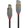 Image de LINDY 36742 USB-kabel USB 3.2 Gen1 USB-A stekker, USB-B stekker 2.00 m Zwart