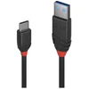 Image de LINDY 36914 USB-kabel USB 3.2 Gen1 USB-C stekker, USB-A stekker 0.15 m Zwart