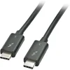 Image de LINDY 41555 USB-kabel USB 3.2 Gen1 USB-C stekker, USB-C stekker 0.50 m Zwart