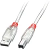 Image de LINDY USB-kabel USB 2.0 USB-A stekker, USB-B stekker 2.00 m Transparant 41753