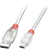 Image de Kabel USB 2.0a naar Mini USB B LINDY 41783 Wit Transparant 2 m