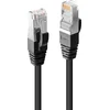 Image de LINDY 45600 RJ45 Netwerkkabel, patchkabel CAT 6 SF/UTP 0.30 m Zwart 1 stuk(s)