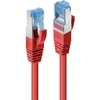 Image de LINDY 47161 RJ45 Netwerkkabel, patchkabel CAT 6A S/FTP 0.50 m Rood 1 stuk(s)