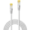 Image de LINDY 47324 RJ45 Netwerkkabel, patchkabel CAT 6a (losse kabel CAT 7) S/FTP 2.00 m Wit 1 stuk(s)