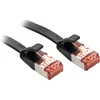 Image de LINDY 47574 RJ45 Netwerkkabel, patchkabel CAT 6 U/UTP 5.00 m Zwart Snagless 1 stuk(s)
