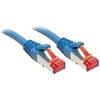 Image de Lindy RJ-45/RJ-45 Cat6 0.3m netwerkkabel 0,3 m S/FTP (S-STP) Blauw