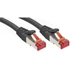 Image de LINDY 47779 RJ45 Netwerkkabel, patchkabel CAT 6 S/FTP 2.00 m Zwart Snagless 1 stuk(s)