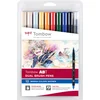 Image de Tombow ABT Dual Brush Pen - Tekenset - Manga Brushpennen - Shonen - 10 stuks