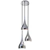 Image de Hanglamp "Style" E27 fitting Chroom Metaal Druppelvorm