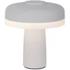 Image de Tafellamp "Pilu" Lampje Metaal-Kunststof draadloos USB geïntegreerde LED verlichting Aanraaksensor D 15cm H 16,5cm Wit