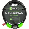 Image de Cable with padlock Citadel Manhattan cc 150/8/c Combination Black 150 cm
