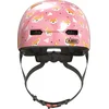 Image de ABUS kinderhelm Skurb Kid - robuuste fietshelm in skaterlook met ruimte voor een vlecht en diverse designs - voor meisjes en jongens - roze met vossen, maat S