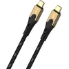 Image de Oehlbach D1C9531 USB-kabel USB 3.2 Gen2 USB-C stekker, USB-C stekker 1.00 m Zwart/goud