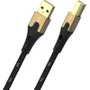 Image de Oehlbach D1C9541 USB-kabel USB 2.0 USB-A stekker, USB-B stekker 1.00 m Zwart/goud