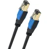 Image de Oehlbach D1C19351 RJ45 Netwerkkabel, patchkabel CAT 8.1 0.50 m Zwart 1 stuk(s)
