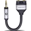 Image de Oehlbach 60021 i-Connect J-AD Jackplug Audio Y-adapter [1x Jackplug male 3,5 mm - 2x Jackplug female 3,5 mm] Zwart