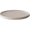 Image de Villeroy & Boch Iconic Beige - Bord Walled- Serveer plateau - Lunch bord - 24.0 cm - Mat beige Porselein - Set a 12 stuks