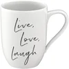 Image de Becher mit Henkel 'Live Love Laugh' Statement 290 ml