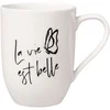 Image de Becher mit Henkel 'La vie est belle' Statement 290 ml