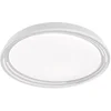 Image de Plafondlamp Woonkamerlamp Slaapkamerlamp Ganglamp, dimbaar, acrylglas wit, LED 22W 2700Lm warm wit, DxH 43x7,5cm