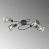 Image de Fischer & Honsel - Plafondlamp Iska - 4x E14 (excl.) - 79 x 37 x 22 cm - Zwart Metaal met Rookglas