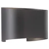 Image de Wandlamp buitenlamp wandspot LED tuinlamp metaal zwart IP44