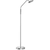 Image de Fischer & Honsel - Vloerlamp Tallri - 1x LED 7,5 W (incl.) - Mat Nikkelkleurig Metaal - Satijnglas