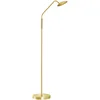 Image de Fischer & Honsel Tallri Vloerlamp - Klassieke LED leeslamp - hoogte 135cm - 7,5W - Dimbaar - Drie verschillende lichtkleuren 2700K/3350K/4000K - Goud/messing