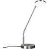 Image de Fischer & Honsel Tafellamp Sorento - Moderne Bureaulamp - 48cm - LED 6,5W - Dimbaar - 3 lichtkleuren - Zilver