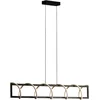 Image de Fischer & Honsel Gwen - Moderne LED Hanglamp - 29W - Dimbaar - 3 lichtkleuren - Zwart