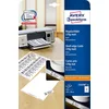 Image de Schapkaarten Avery 105x38mm 170gr wit 25 vel 14 kaarten per vel