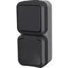 Image de QUARX   Aqua Pro   Buitencombinatie   Dubbele wisselschakelaar   IP55