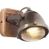 Image de Brilliant CARMEN WOOD - Wandlamp - Bruin;Zilvergrijs